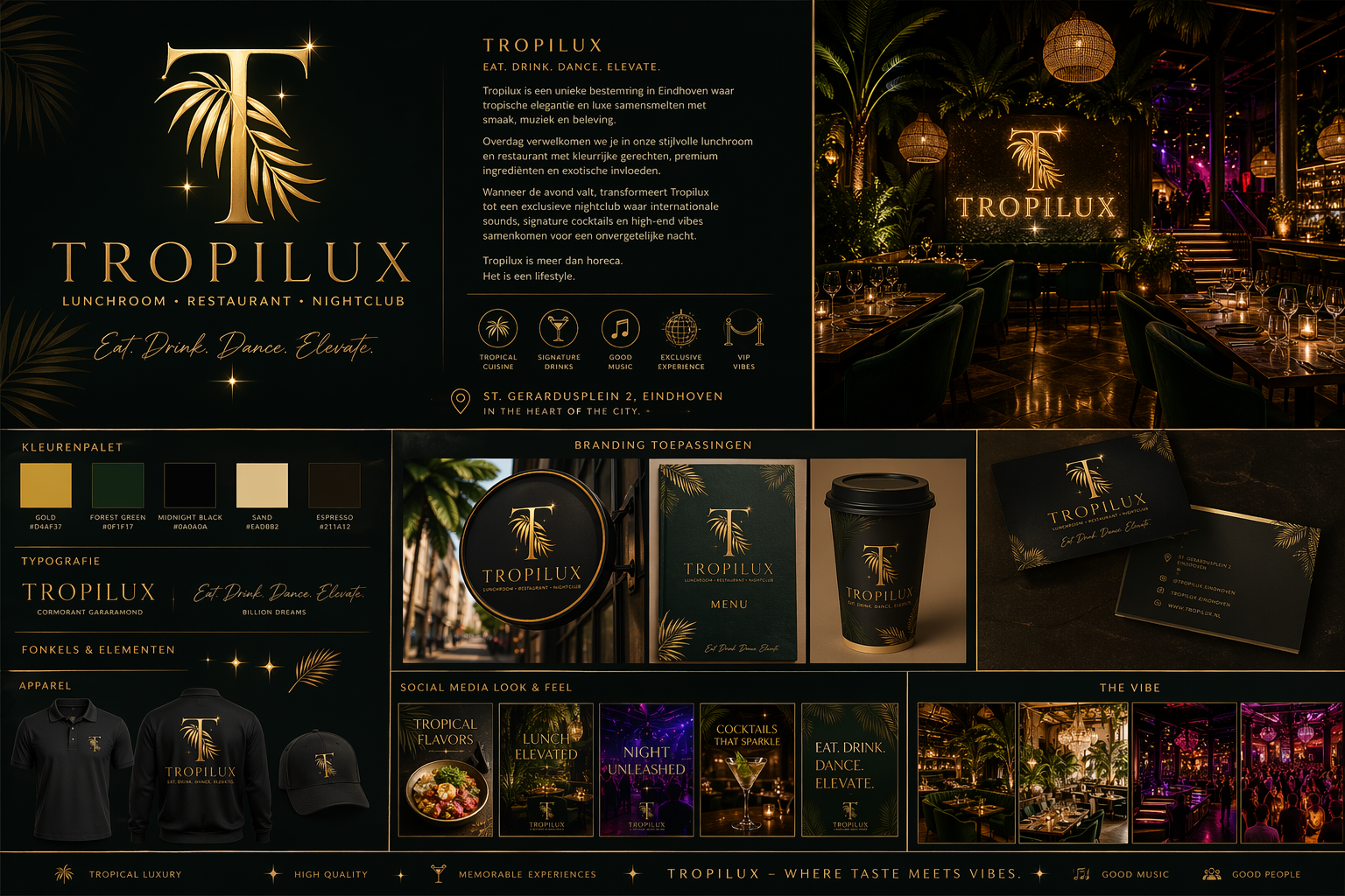 Tropilux complete branding moodboard